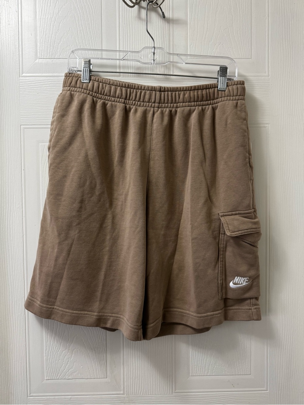 Nike Men's Tan/Brown Cargo Fleece Shorts